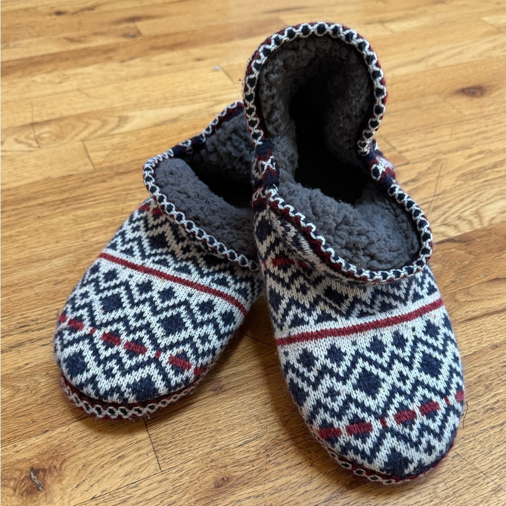 4 for $20 special 
Muk Luks Colorful Comfy and Warm Knit Slippers/Rubber Sole
